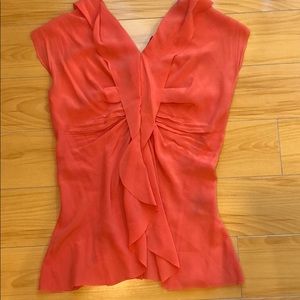 Designer chiffon coral top